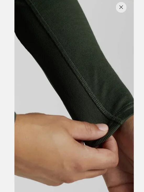 Gymshark Training Long Sleeve Top - Deep Olive Green - Small - Picture 3 of 12